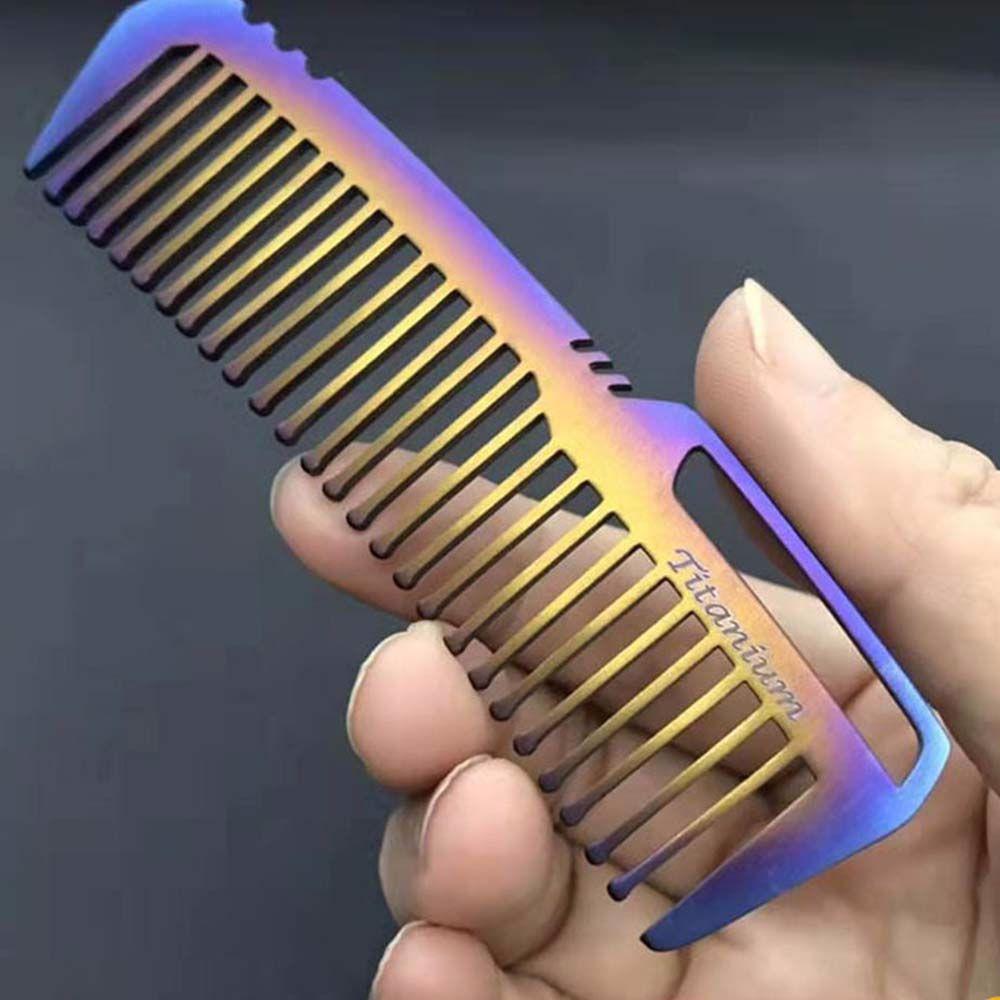 Accessories Anti-static Outdoor Tools EDC Pocket EDC Gear Combs Comb Hair Combs Titanium Comb