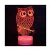 Touch Switch Table Desk Lamp Kid Fashion 3D Owl LED Night Light Bedroom Decor Xmas Gifts