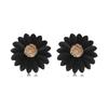 Women Sweet EarDrop Charm Jewelry Earrings Big Flower Ear Stud Temperament