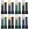 Silicone Watchband 20mm For Rolex Rubber Straps Yacht Famous Daytona Submarine Black Green Water Ghost Explorer Watch Strap