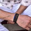 Natural red tiger eye and lava bead bracelet Diffuser bracelet for man Stretchable handmade beaded bracelet Fashion bracelets for him