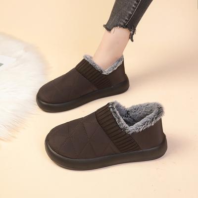 Европейская американская теплая вулканизированная обувь 2024 года, зимняя новая обувь для отдыха и защиты дома, на плоской подошве, женская обувь Zapatos Mujer