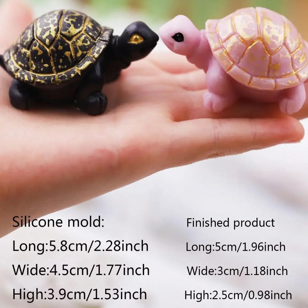 1 шт - 3D Креативное украшение Силиконовая форма для свечей DIY Животное Черепаха Поделка Подарок Изготовление Мыла Гипс Смола Формы для выпечки Домашний декор