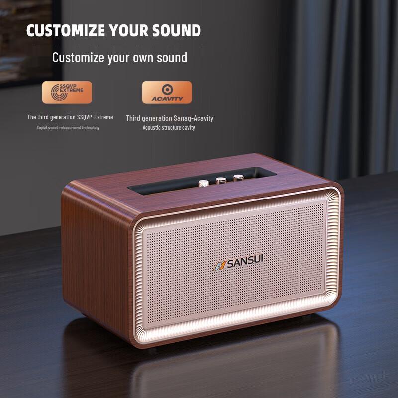Беспроводная Bluetooth-колонка SANSUI A5 с сабвуфером, штекер CN (адаптер в комплекте)
