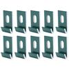 10Pcs Base Clips Hook Fixings Attaches Aluminium Greenhouses Fixture SetGreen