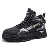High-top men's shoes new autumn tooling short boots men's British retro outdoor sports shoes platform wear-resistant hiking shoes