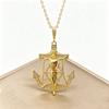 Hot Sale Religious Anchor Jesus Virgin Mary Cross Angel Pendant Necklace Personalized for Man Woman Party New Trend Jewelry Gift