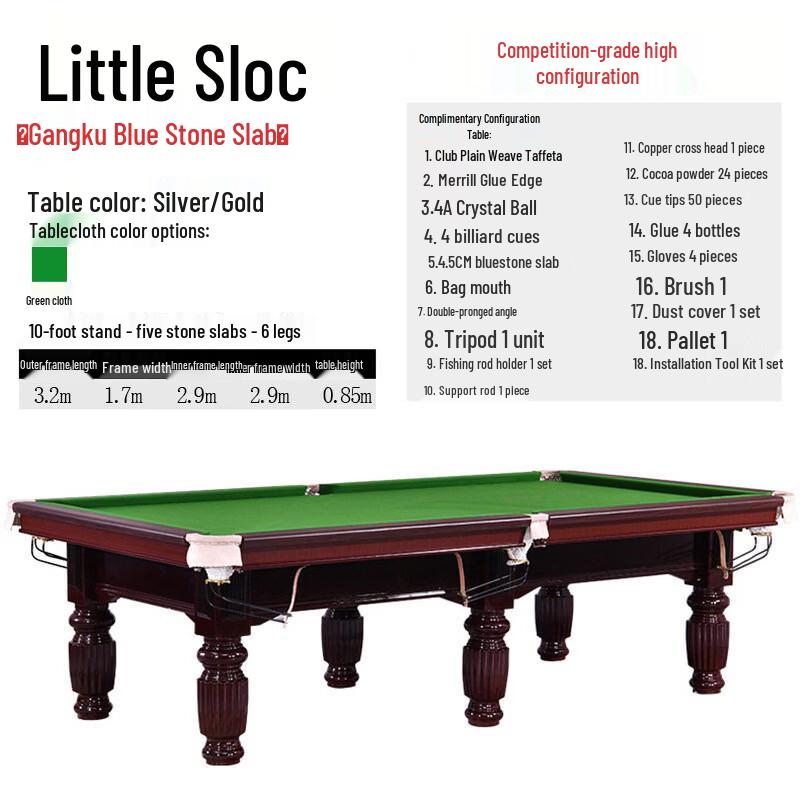 Yemanze Professional Snooker Table - Commercial Club Series