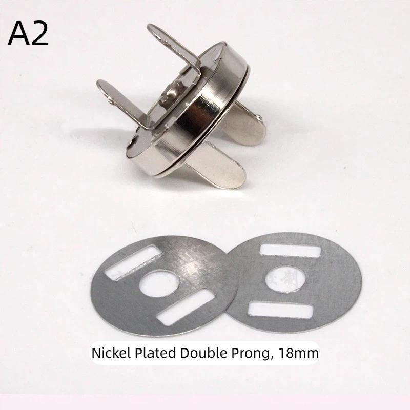 Magnetic Snap Fasteners Clasps 1 Set 14/18MM Easy to Use Buttons for DIY Handbag Purse Keychain Craft Accessories