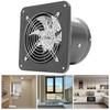 6/7 Inch Iron Exhaust Fan,110V White/Black Rectangular Wall Mounted Exhaust Fan for Kitchen,Workshops