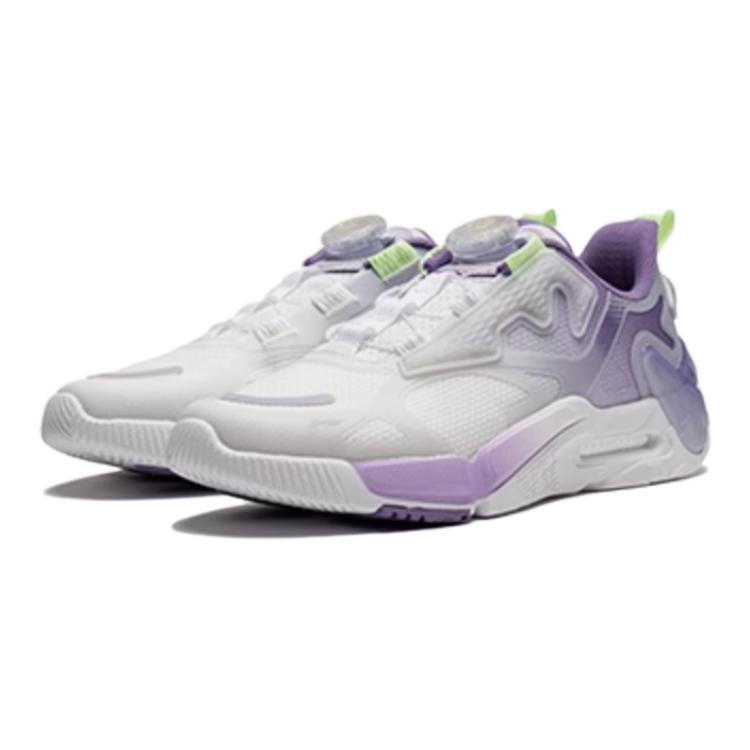 Li Ning Kids Sports Lifestyle Series Удобная прочная нескользящая повседневная обувь с низким верхом Детская повседневная обувь Фиолетовый YKCU010-6