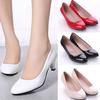 Women Round Nose Elegant High Heels Business Attire Shoes