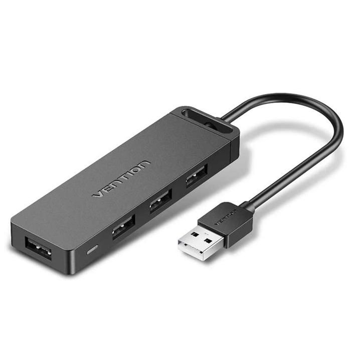 Hub USB - Vention - Noir - Interface USB - Compact - Pratique