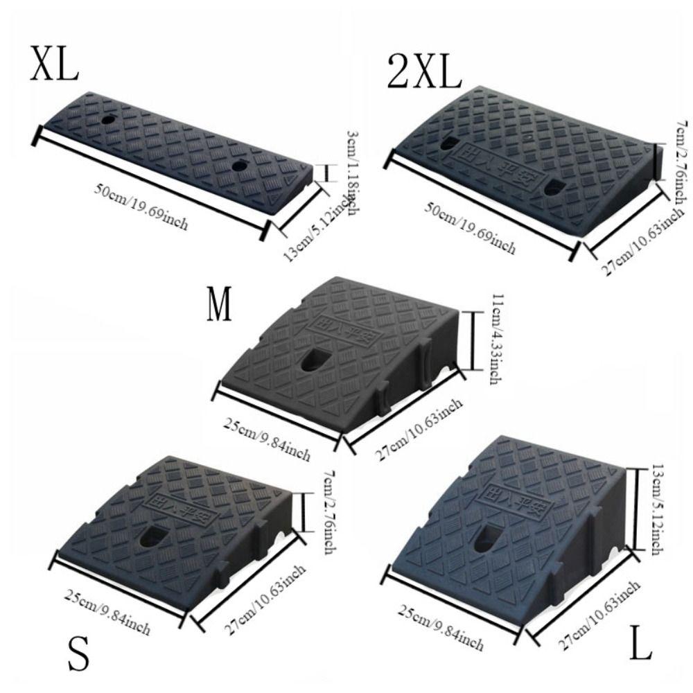 Портативная автомобильная рампа для порога Легкая противоскользящая подставка под колесо Велосипедные аксессуары Рампа для бордюра Тротуар