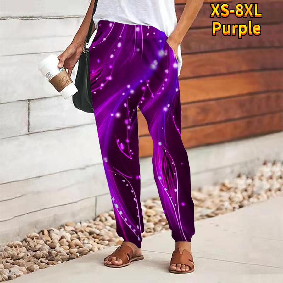 Женские брюки с абстрактным принтом, на шнуровке, с эластичной талией, свободные брюки, повседневные длинные брюки, брюки с карманами