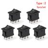 5Pcs 2/3/6Pin SPST On/Off Push Button Switches Rocker Switch KCD1 Power Buttons 15x21mm