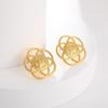 2024 European & American Fashion Niche Design Versatile Brass Stud Earrings for Women