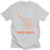 Padel Power Padel Tennis Player T Shirt for Unisex Pure Cotton Tshirt Casual Sumer Style Short Sleeve Tee Shirt Loose Fit