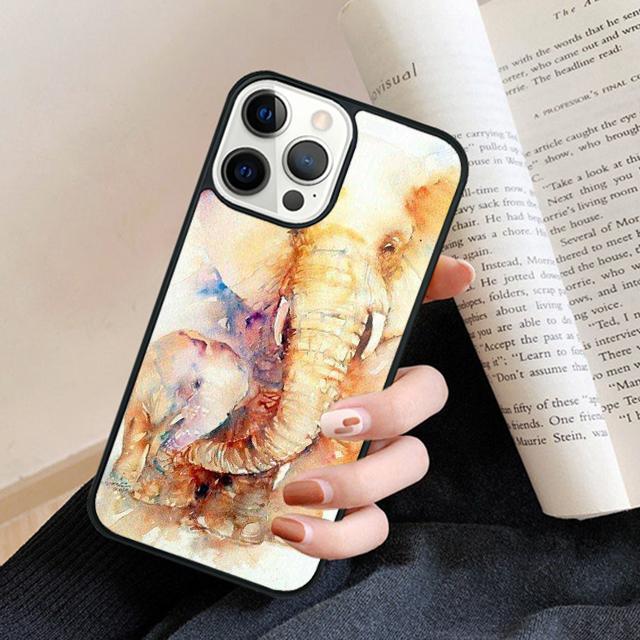 Очаровательный слоненок Чехол для телефона Задняя крышка для iPhone 16 15 SE2020 14 13 11 12 Pro Max mini XS XR X PlusS Fundas Coque