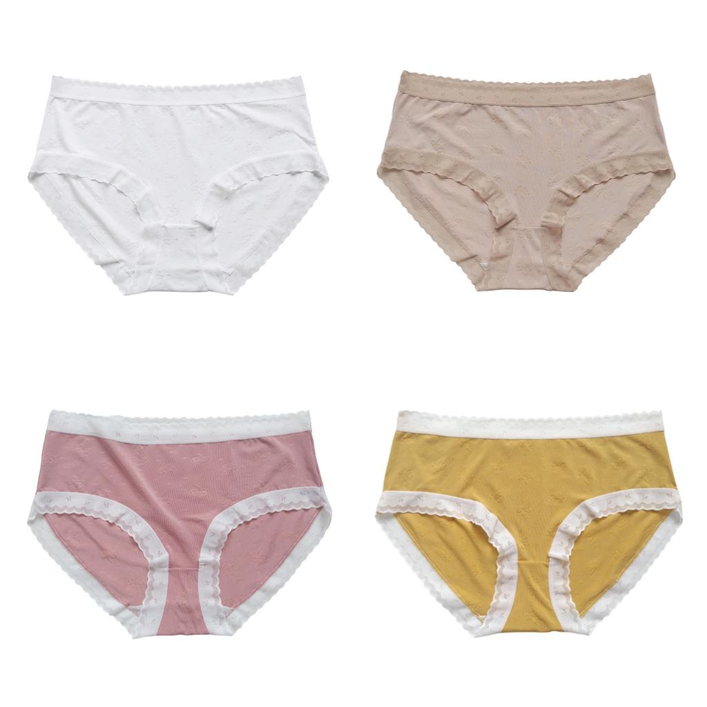 Thin Breathable Mid-waist Large-size Women's Underwear