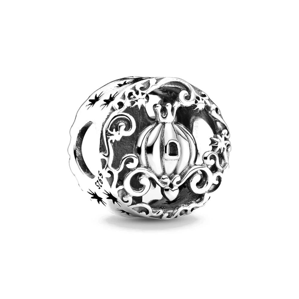 Серебро 925 пробы Подвеска-шарм "Принцесса" Подходит для Браслетов DIY Женские Украшения Изысканные