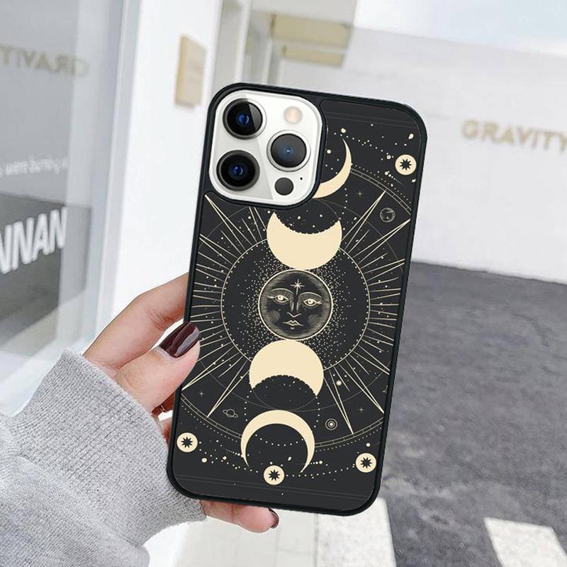 Индийская рука, держащая лицо Солнца и Луны, Чехол для телефона для iPhone 17 Air 15 16 Чехол 11 13 14 Pro Max 12 Plus Max Fundas