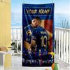 Mbappe Customize Your Name Beach Towel High Absorbency Quickdry Ideal For Travel Outdoor Swim Pool Yoga Surf Camping Hiking Gym Gift Holiday