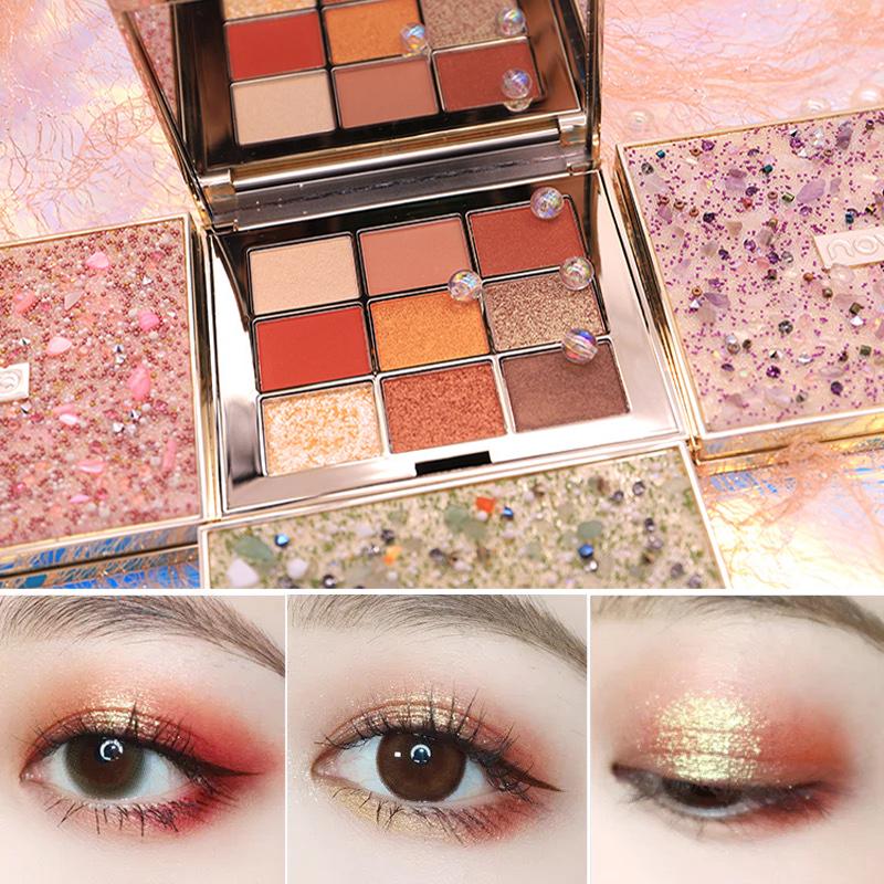 Мода 9 цветов палитра теней для век натуральный длительный перламутровый матовый макияж тени для век порошок