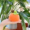 Small Persimmon Fruit Plush Pendant Creative Doll Key Chain School Bag Hanging Gifts Kids Toys