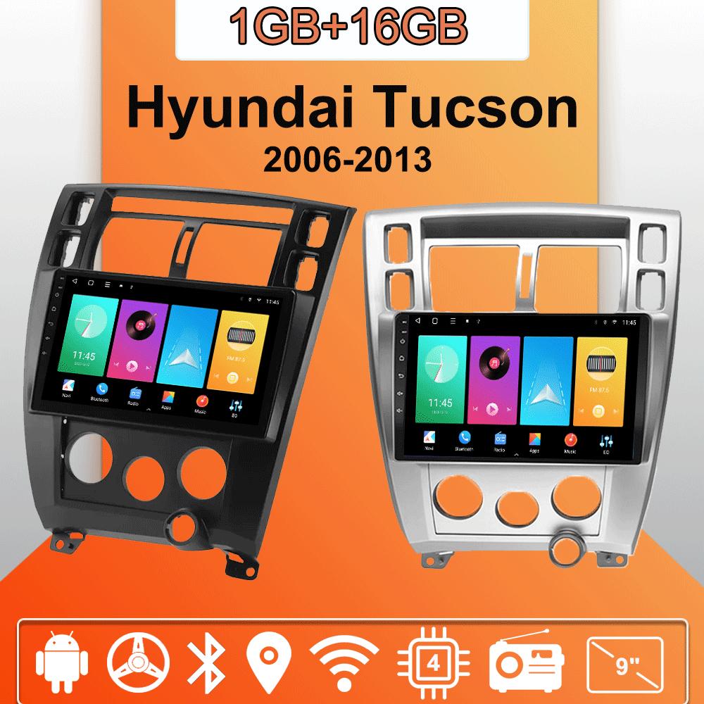 Автомобильное радио Android Auto Carplay для Hyundai Tucson 2006-2013, мультимедийный проигрыватель, головное устройство, стерео, GPS-навигация, BT WIFI 1+16 ГБ