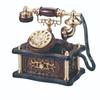 Музыкальная шкатулка в виде винтажного дискового телефона с 8 мелодиями, неэлектрический механизм с ключом, ретро-декор для дома и офиса, подарок на день рождения для него