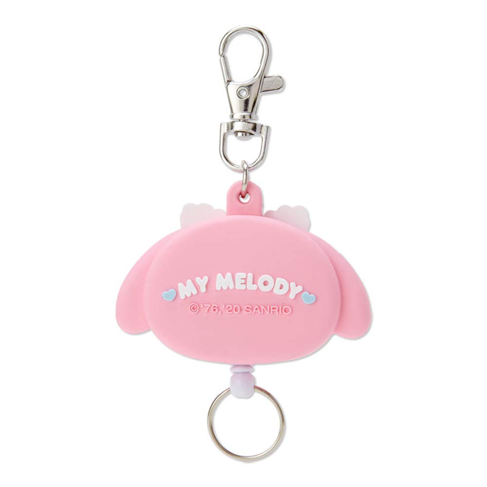 Sanrio My Melody Reel 189472 Face-Shaped Keychain, Pink,
