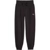 Fashionable Versatile Tapered Knit Sports Pants Women Bottoms Black 679595-01