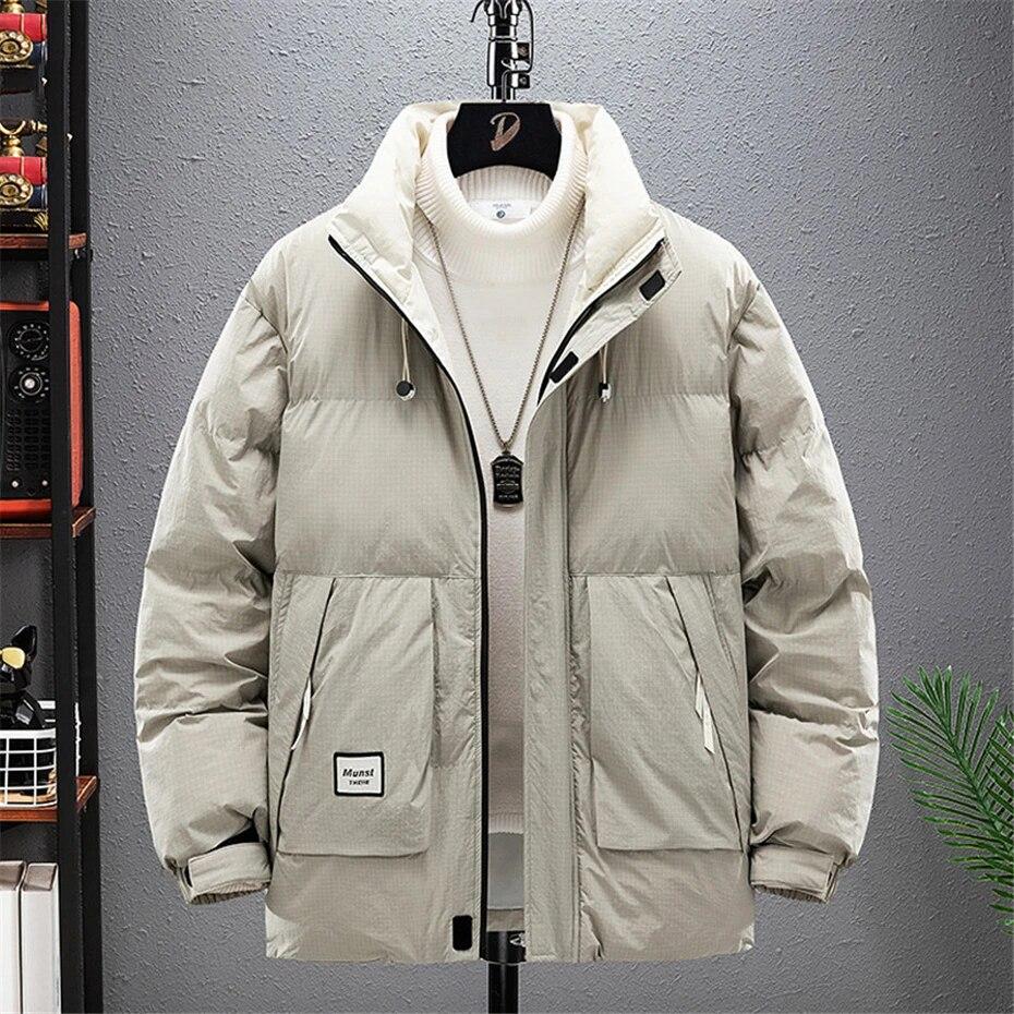 Зимние мужские парки 8XL 9XL размера плюс толстая стеганая куртка модные повседневные парки-карго в клетку мужские большие размеры 8XL 9XL