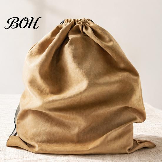 Moisture-Proof Purse Storage Suede Dust Cover Bag, with Drawstring Closure, Soft Protective Anti-Oxidation Bag Pouch, for Luxury Leather Totes