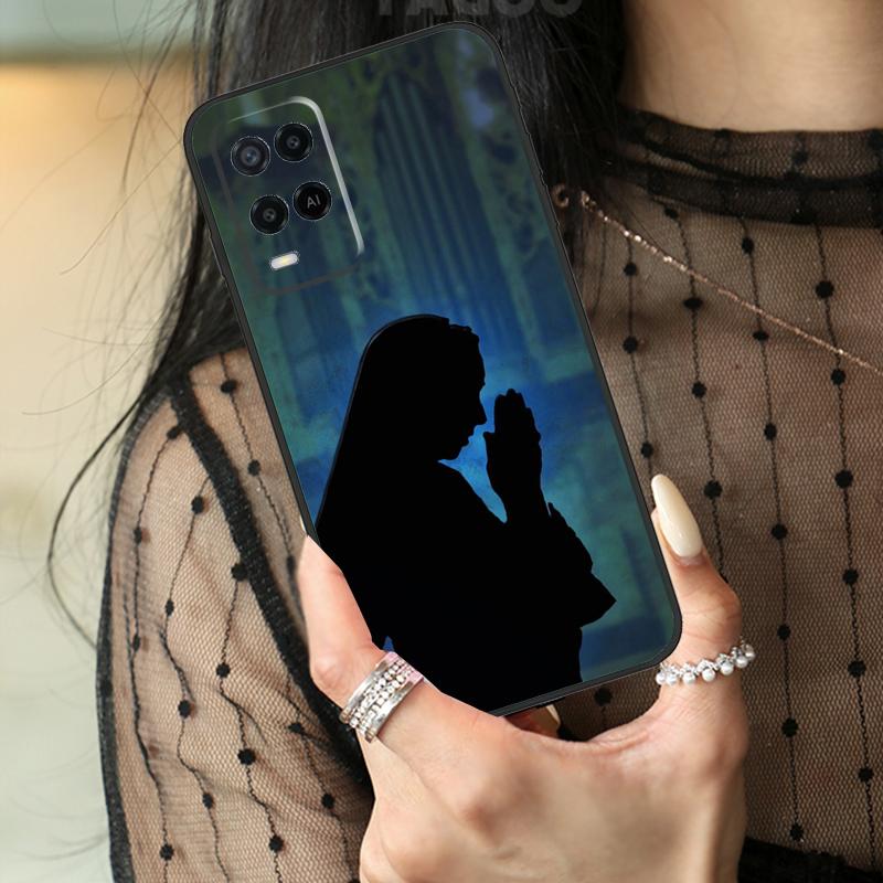 Sister Style Nun Sexy Girl Case For Oppo A74 A94 A54 A80 A60 A40 A18 A38 A58 A78 A98 A96 A76 A16 A15 A17 A57 A77 A5 Pro