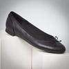 [Clarks] Туфли-балетки Couture Bloom, На плоской подошве, Удобные, Натуральная кожа, Черная кожа, 24,0 см