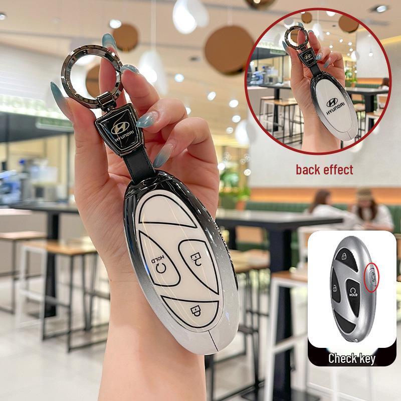 Чехол для ключа Hyundai Tucson L 2025: Полностью металлический корпус для новой модели 5-го поколения