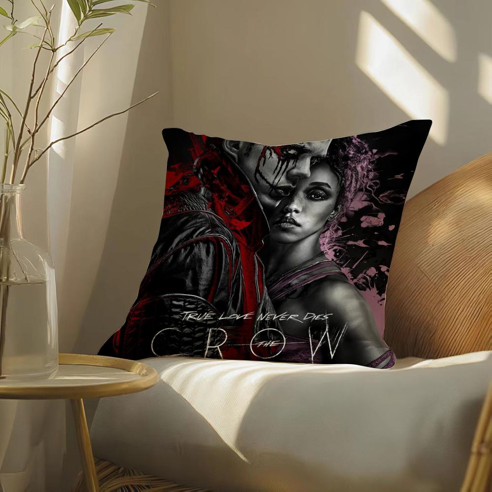 The Raven Pillow Case Pattern Printed Pillowcase for Living Room Sofa Cushion Cover  Bedroom Decor
