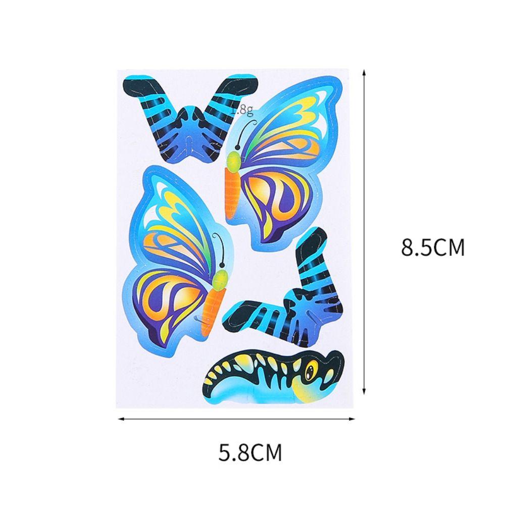 10pcs Cognition DIY Handmade Paper Card 3D Cartoon Insect Paper Mode  Kids Birthday