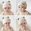 5 Months-3Year Soft Winter Hat Plush Beanie Hats Windproof Baby Knitted Hat  Boys Girls