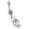 Les Trésors De Lily [K0660] - Body Piercing 'Tong' Silver White
