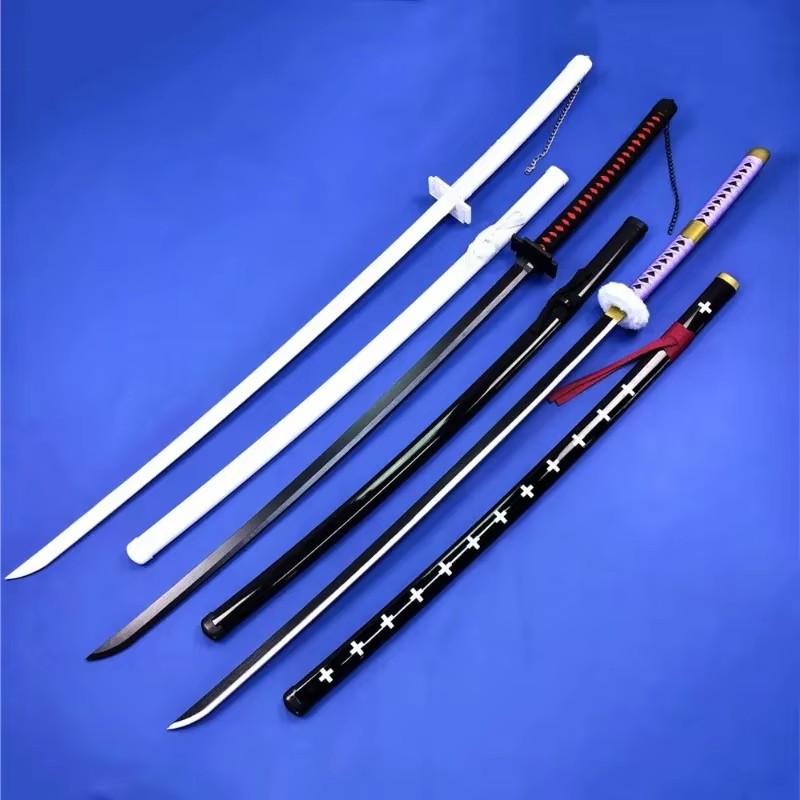140cm Kurosaki Ichigo Katana Sword Anime Bleach Cosplay Prop Ninja Knife Real Size Japanese Katana Original Samurai Sabre Toy