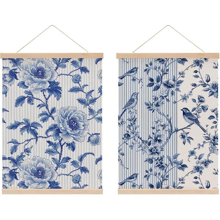 4 Pcs Vintage Japanese Cat Wall Art Hanging Banner, Japanese Noodle Sushi Linen Banner Poster Hanger Wall Decor for Home Kitchen Dining Room Wall
