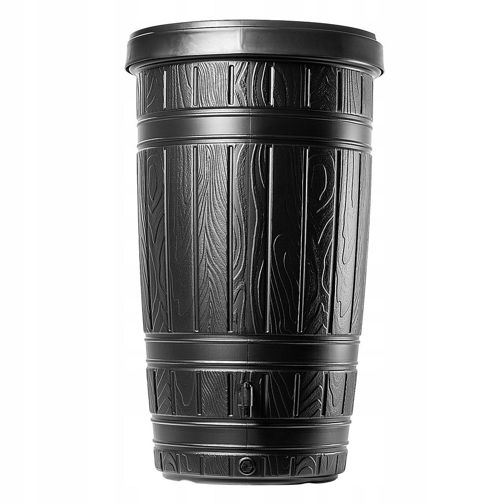 KADAX Zbiornik Na Deszczówkę 265L Wodę DeSzczową Beczka Pojemnik Zestaw Z Kranem