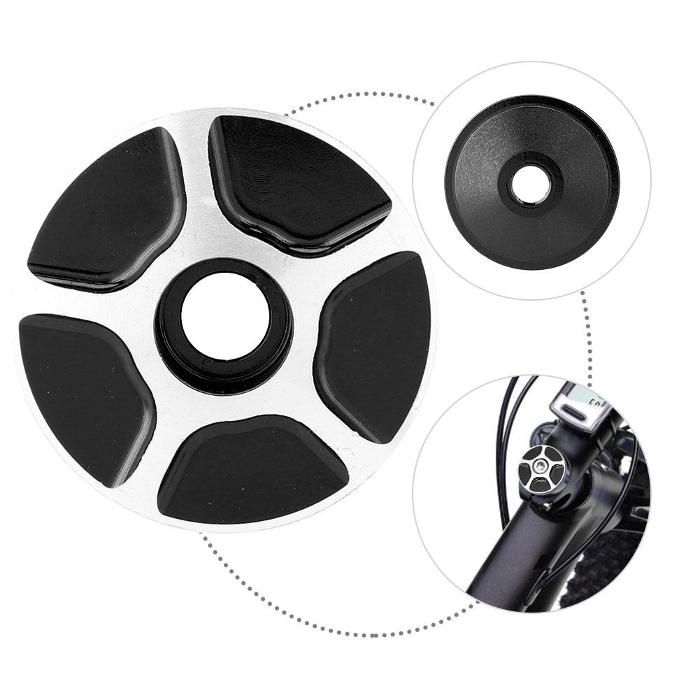 Алюминиевая безрезьбовая крышка рулевой колонки для шоссейного велосипеда, черная