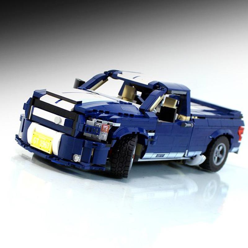 10265 Пикап F-150 Super Snake Модель Строительный Блок Собранный DIY Кирпичи Игрушки Мальчики Подарки На День Рождения