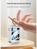 GKK Полностью закрывающий матовый чехол для Samsung Z Flip5 с кольцом-держателем и маленьким складным шарниром.