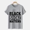 Мужская футболка Black Smoke Matters Trucks Trucker Смешные футболки с дизайном Летняя повседневная мужская футболка с круглым вырезом Мужские топы с коротким рукавом