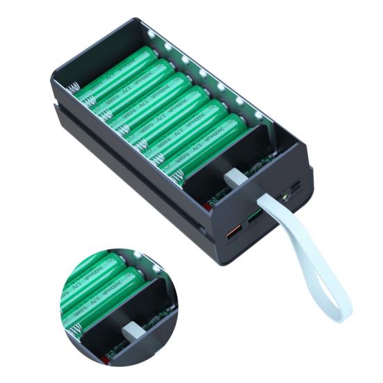 Сборная Корпусная Power Bank для DIY без пайки, 21x18650 Аккумуляторы, Портативный Зарядный Кейс, Аксессуары для Мобильного Телефона